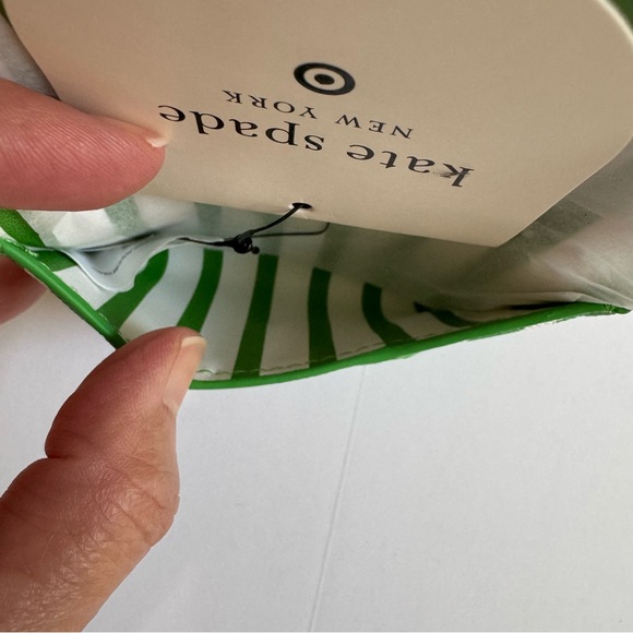 Kate Spade New York x Target Striped Envelope Card Case Green White - Picture 6 of 12